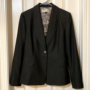 Tahari ASL Charcoal Gray Blazer size 8